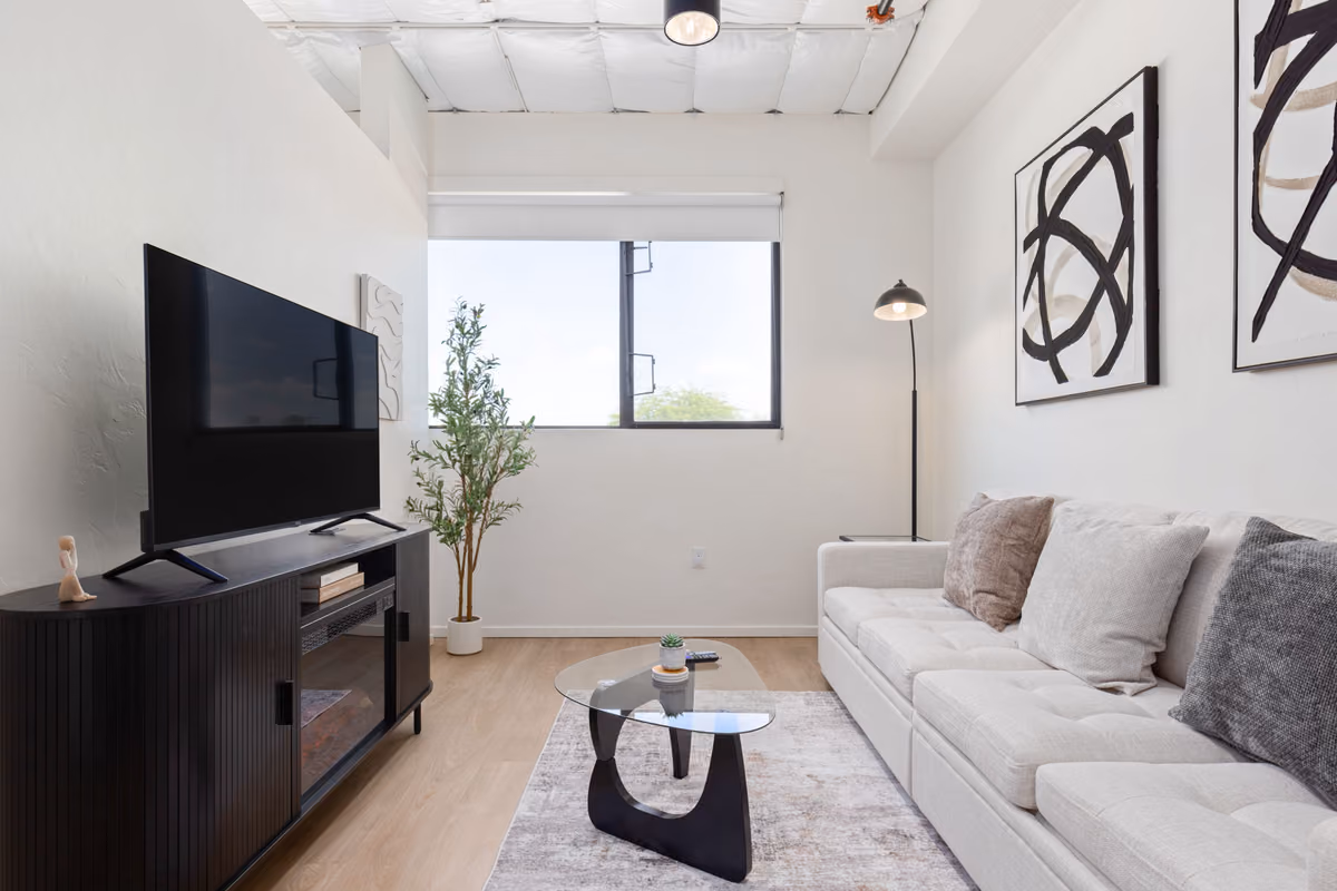 Sleek Central Studio — Minutes to UofA & Downtown, Central Tucson. Short-term rental managed by CFG Reserve.